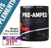 Biogen Pre Amped Assorted-280g
