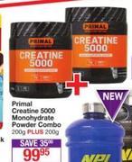 Primal Creatine 5000 Monohydrate Powder Combo-200g Plus 200g