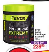 Evox Alpha Pre Surge Extreme-400g