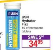 USN Hydrator Fizz-10 Effervescent Tablets