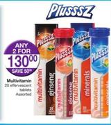 Plusssz Multivitamin 20 Effervescent Tablets Assorted-For 2