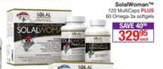 SolalWoman 120 Multicaps Plus 60 Omega-3s Sofegels-Each
