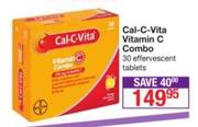 Cal-C-Vita Vitamin C Combo 30 Effervescent Tablets