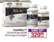 Solaman 120 MultiCaps Plus 60 Omega-3's Softgels-Each