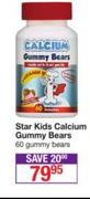 Star Kids Calcium Gummy Bears-60 Gummy Bears
