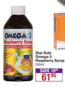 Star Kids Omega-3 Raspberry Syrup-200ml