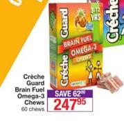 Creche Guard Brain Fuel Omega-3 Chews-60 Chews