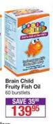 Brain Child Fruit Fish Oil-60 Burstlets