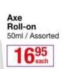 Axe Roll On-50ml Each