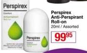 Perspirex Anti-Perspirant Roll On Assorted-20ml Each