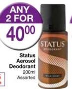 Status Aerosol Deodorant-2x200ml