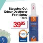 Stepping Out Odour Destroyer Foot Spray-118ml