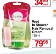 Veet In Shower Hair Removal Cream-150ml