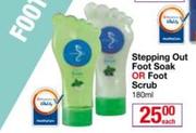 Stepping Out Foot Soak Or Foot Scrub-180ml Each