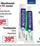Elgydium Toothpaste Assorted-75ml Each