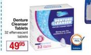 Dental Mate Denture Cleanser Tablets 32 Effervescent Tablets