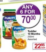 Purity Toddler 10 Months Assorted-6 x 250ml