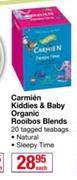 Carmien Kiddies & Bay Organic Rooibos Blends-20 Tagged Teabags Each