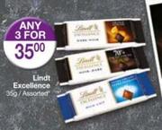 Lindt Excellence Assorted-3 x 35g