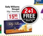 Sally Williams Nougat Assorted-50g Each Free 2 + 1