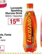 Lucozade Sparkling Glucose Drink Assorted-500ml