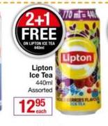 Lipton Ice Tea Assorted-440ml Each With Free 2 + 1