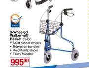 3 Wheeled Walker With Basket