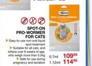 Bayopet Spot On Pro Wormer For Cats-0.7ml