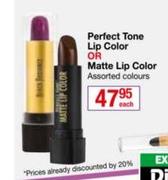 Perfect Tone Lip Colour Or Matte Lip Colour-Each