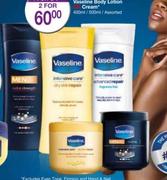 Vaseline Body Lotion Or Cream-400/500ml Assorted Each