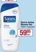 Sanex Dermo Active Shower Gel-750ml