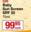 Celltone Baby Sun Screen SPF 50-75ml
