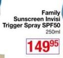 Everysun Family Sunscreen Invisi Trigger Spray SPF50-250ml
