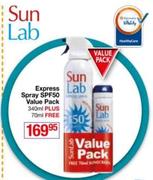Sun Lab Express Spray SPF50 Value Pack 340ml Plus 70ml Free