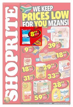 Shoprite Western Cape : Prices Low (25 Sep - 08 Oct 2017), page 1