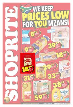 Shoprite Western Cape : Prices Low (25 Sep - 08 Oct 2017), page 1