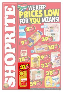Shoprite Western Cape : Prices Low (25 Sep - 08 Oct 2017), page 1