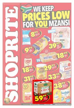 Shoprite Western Cape : Prices Low (25 Sep - 08 Oct 2017), page 1