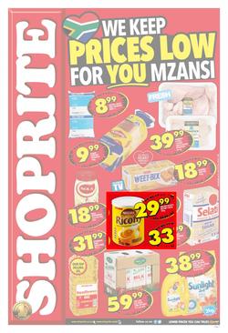 Shoprite Western Cape : Prices Low (25 Sep - 08 Oct 2017), page 1