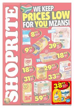 Shoprite Western Cape : Prices Low (25 Sep - 08 Oct 2017), page 1