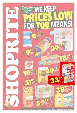 Shoprite Western Cape : Prices Low (25 Sep - 08 Oct 2017), page 1