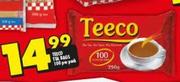 Teeco Tea Bags-100 Per Pack