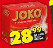 Joko Bagless Teabags-100 Per Pack