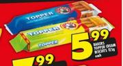Bakers Topper Cream Biscuits-125g Each