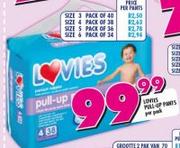 Lovies Pull Up Pant Size 5-Per Pant
