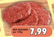 Beef Burgers-Per 100g