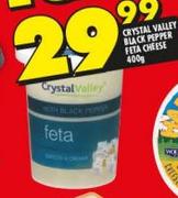 Crystal valley Black Pepper Feta Cheese-400g
