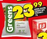 Greens Frozen Country Mix Vegetables-1Kg