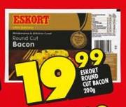 Eskort Round Cut Bacon-200g