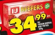 I&J Frozen Beefers Beef Pattties-500g